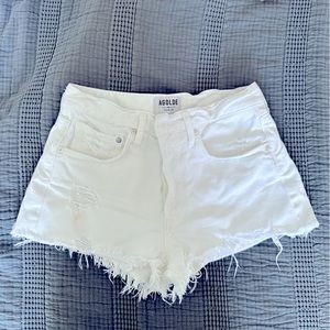 Agolde Parker Short in white in size 25.